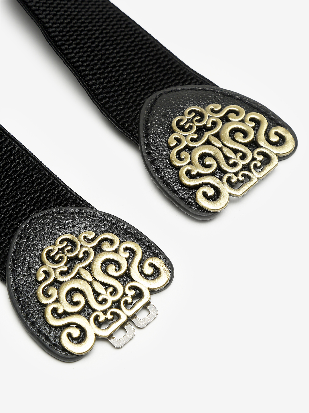 YouBella Jewellery Celebrity Inspired Adjustable Kamarband Waist Belt for Women/Girls (YB_Belt_31) (Black), Large
